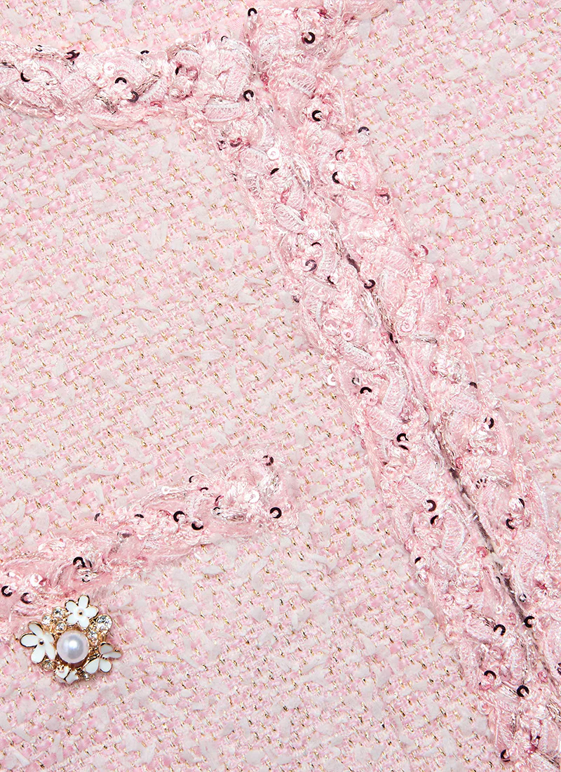 Pink Boucle Jacket - Image 7