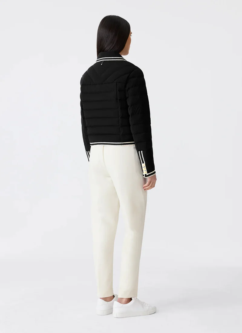 Petunia Crocheted Trim Down Jacket - Image 2