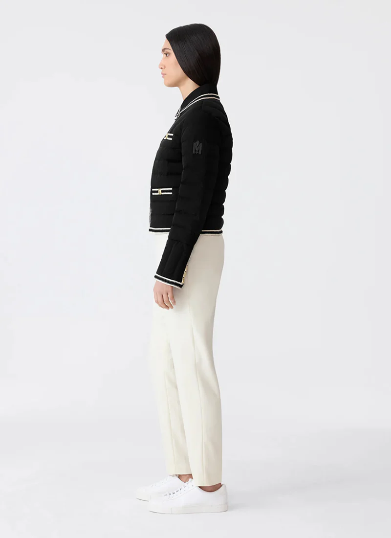 Petunia Crocheted Trim Down Jacket - Image 3