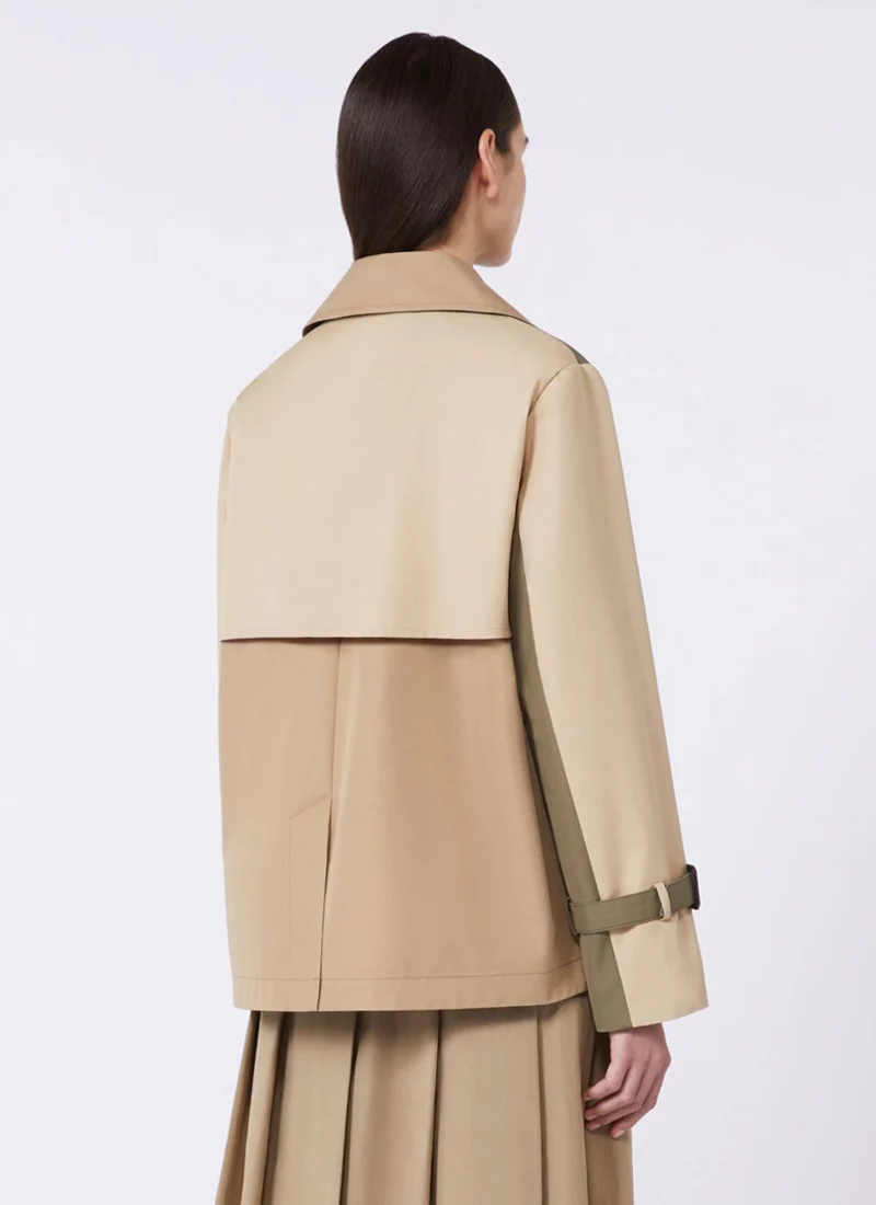 Biglia Gaberdine Short Trench Coat - Image 2