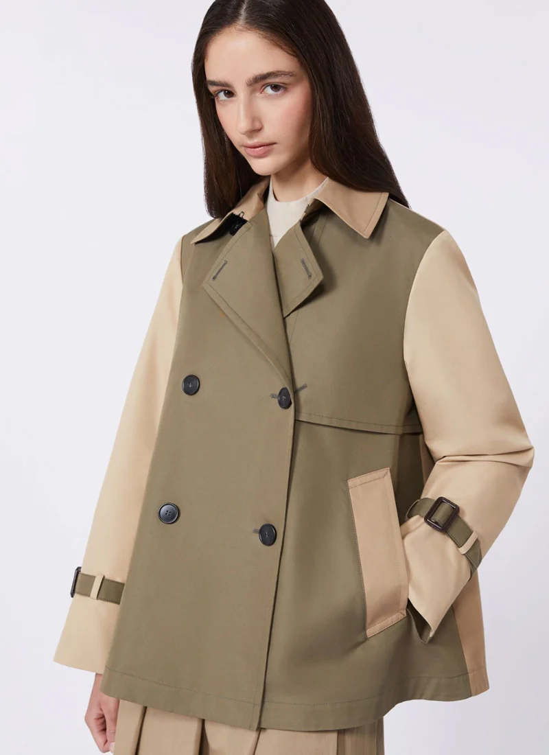 Biglia Gaberdine Short Trench Coat - Image 3