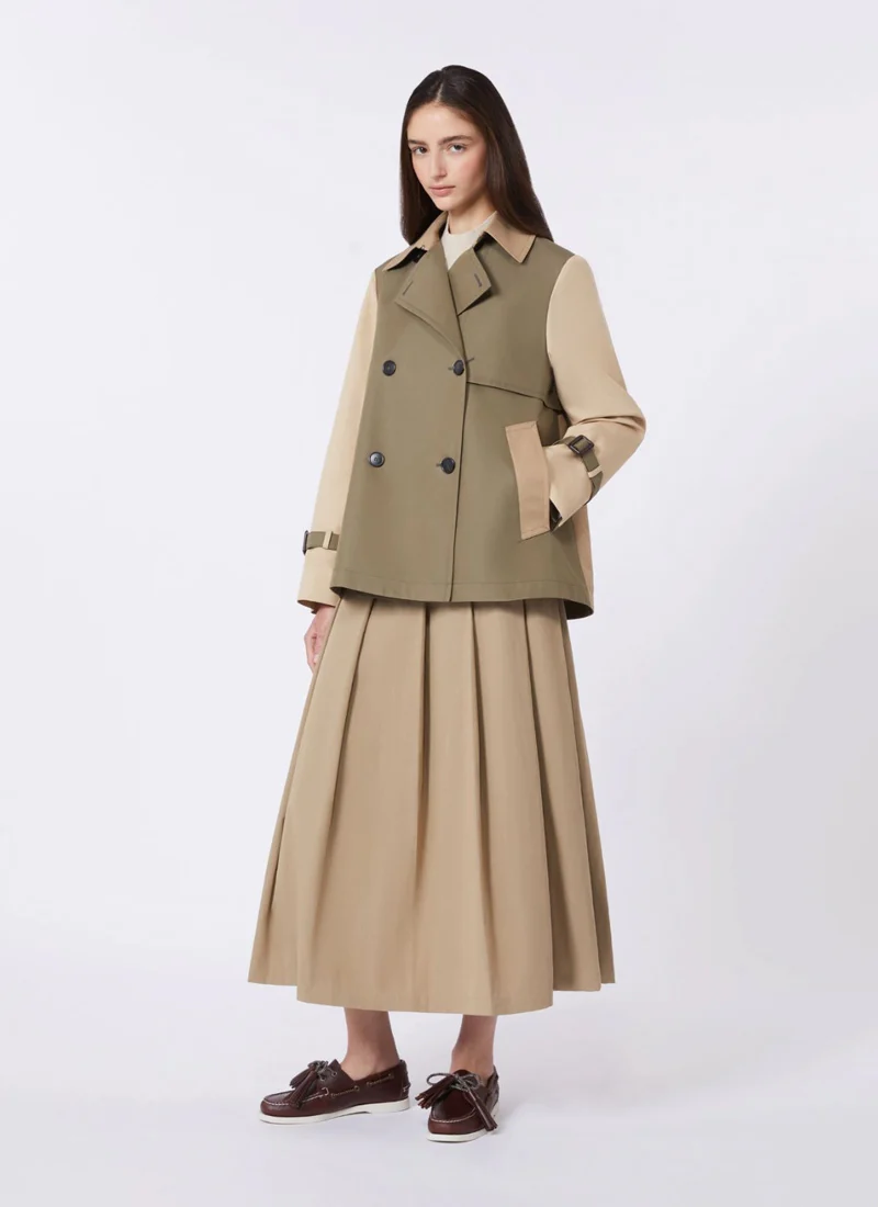 Biglia Gaberdine Short Trench Coat - Image 4