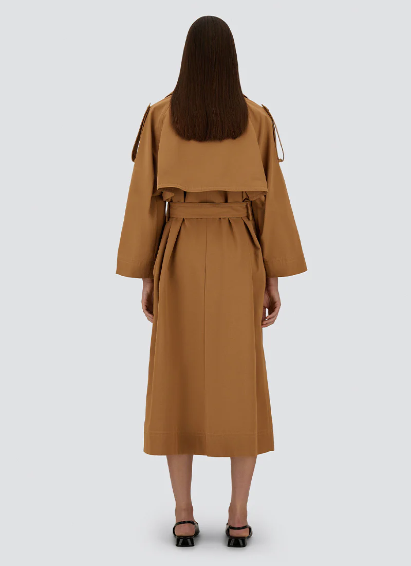 Nylon Gabardine Trench Coat - Image 2