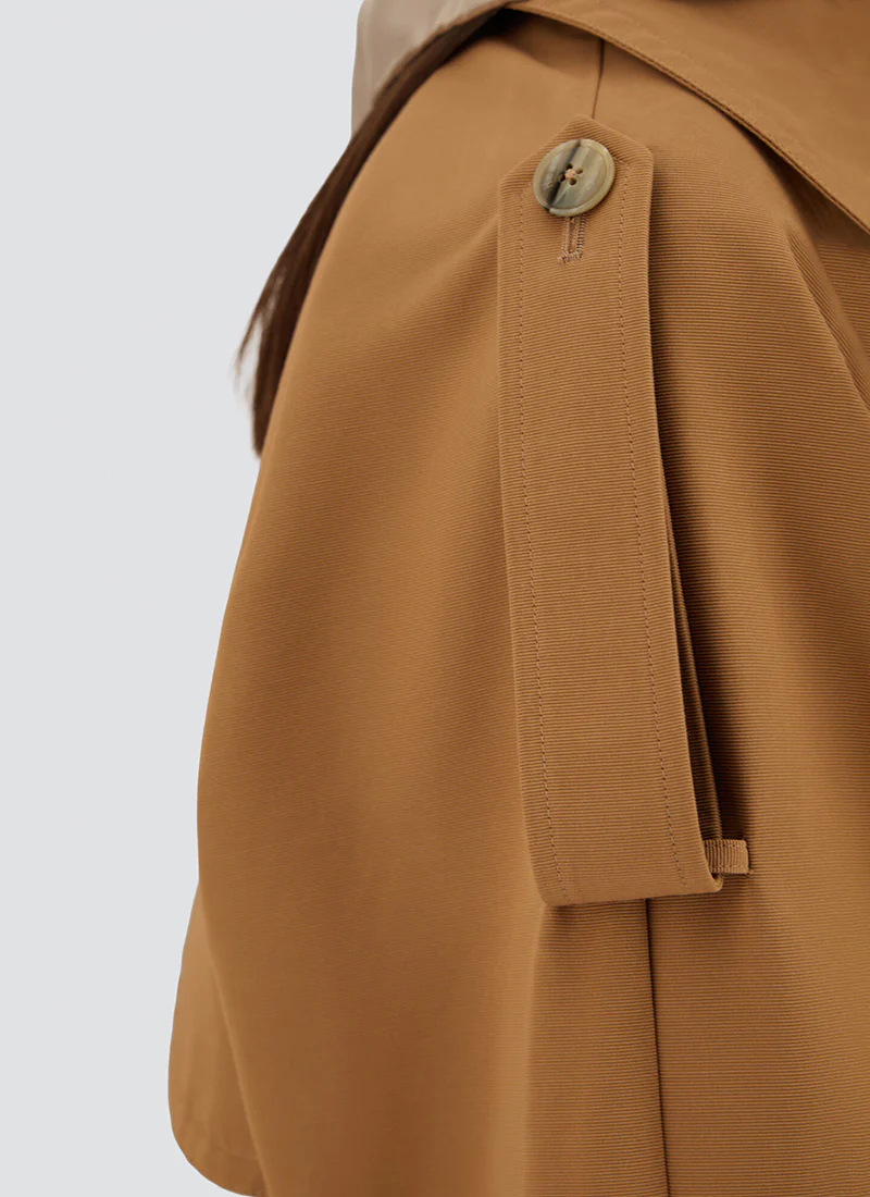 Nylon Gabardine Trench Coat - Image 4