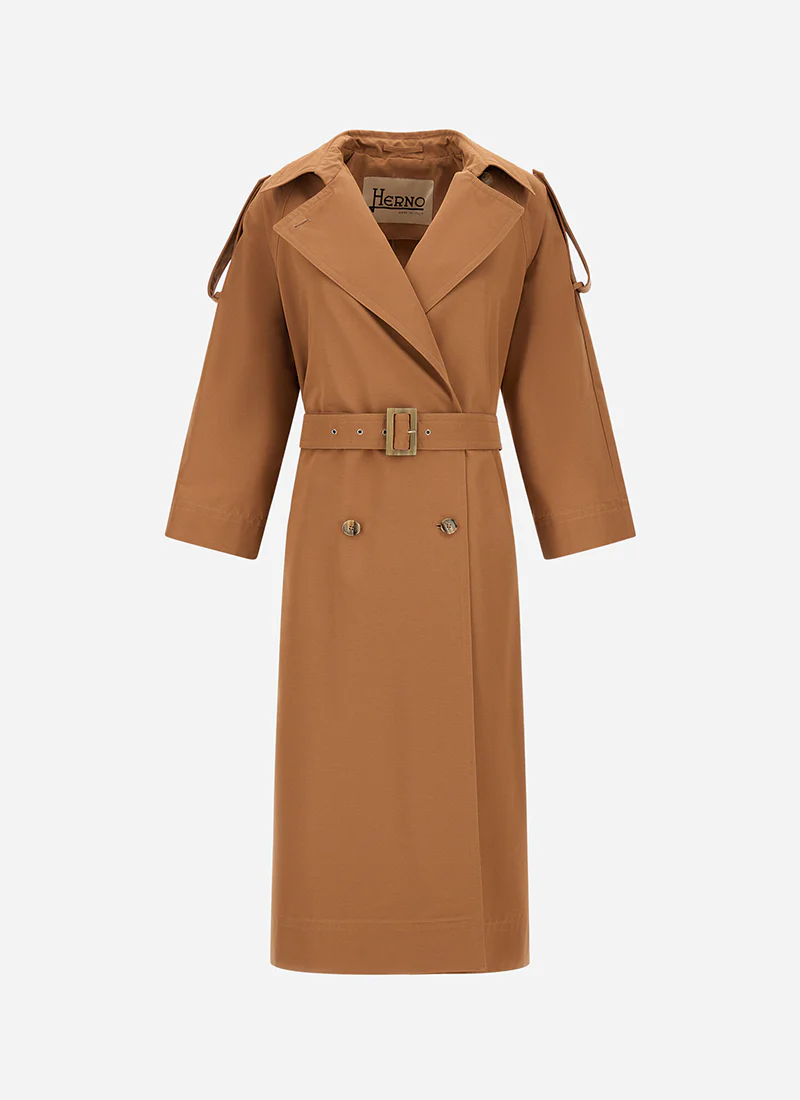 Nylon Gabardine Trench Coat - Image 5
