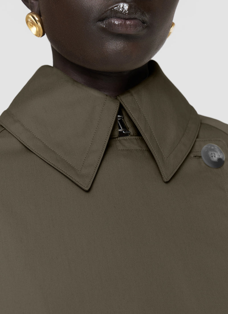 Zago Cotton Trench Coat - Image 3