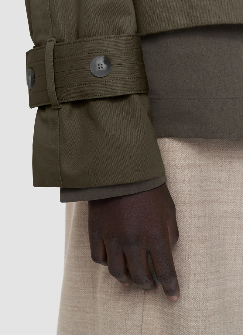 Zago Cotton Trench Coat - Image 4