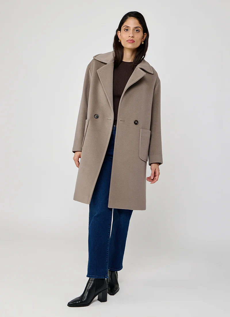 Single Breasted Patch Pocket Coat