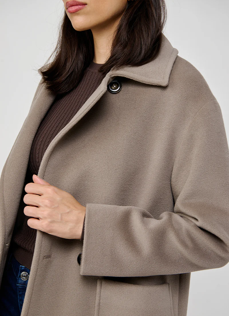 Single Breasted Patch Pocket Coat - Image 4
