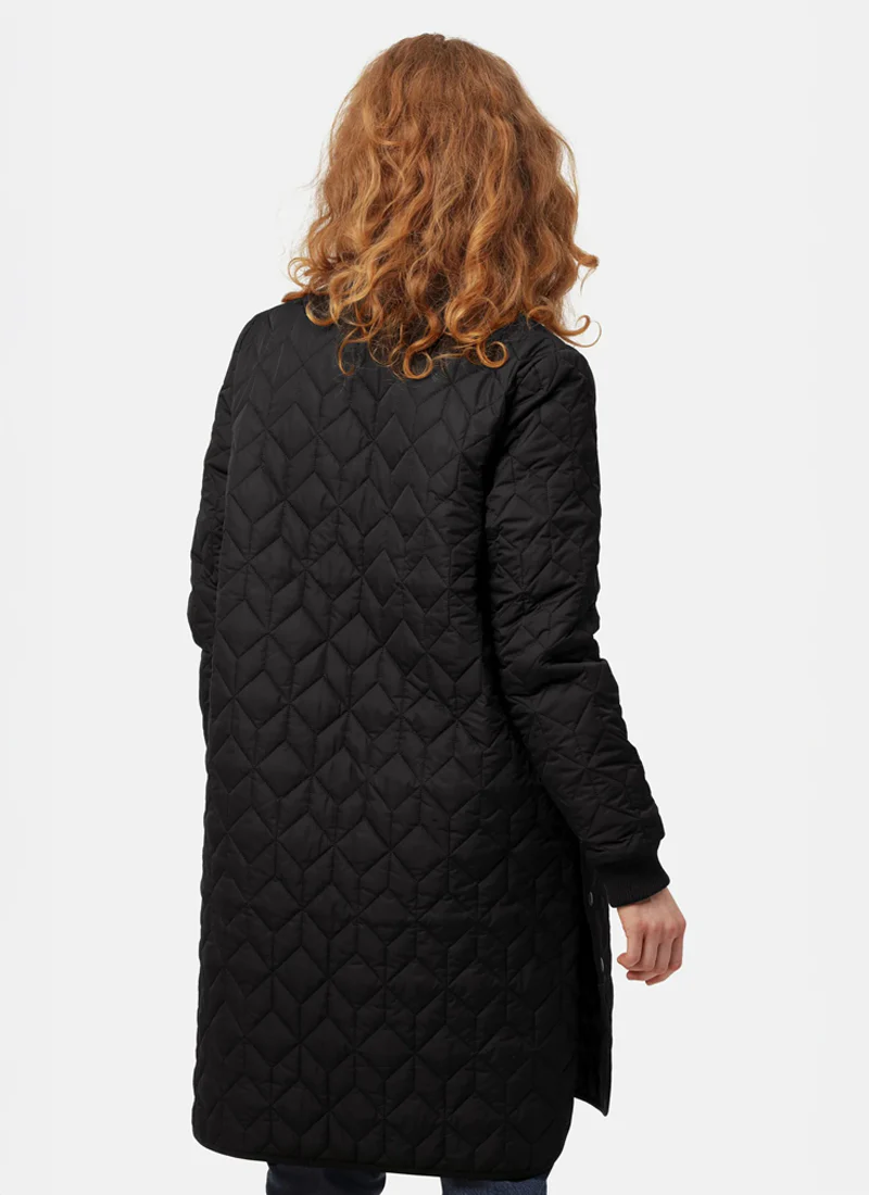 Long Diamond Quilt Coat - Image 2