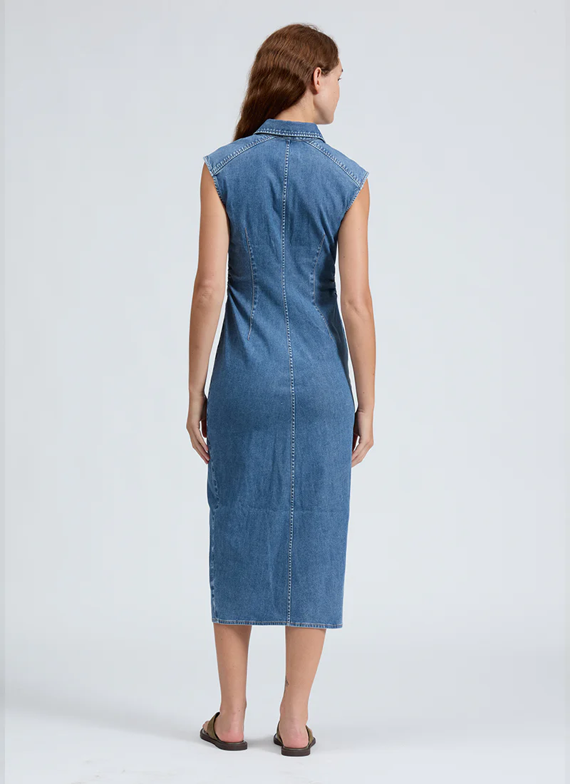 Airflex Leah Denim Midi Dress - Image 5