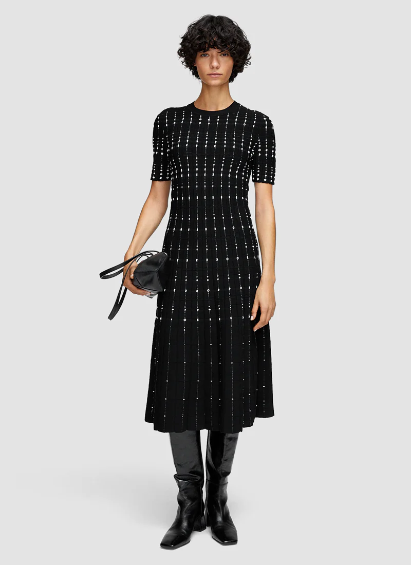 Fragmented Stripes Dress