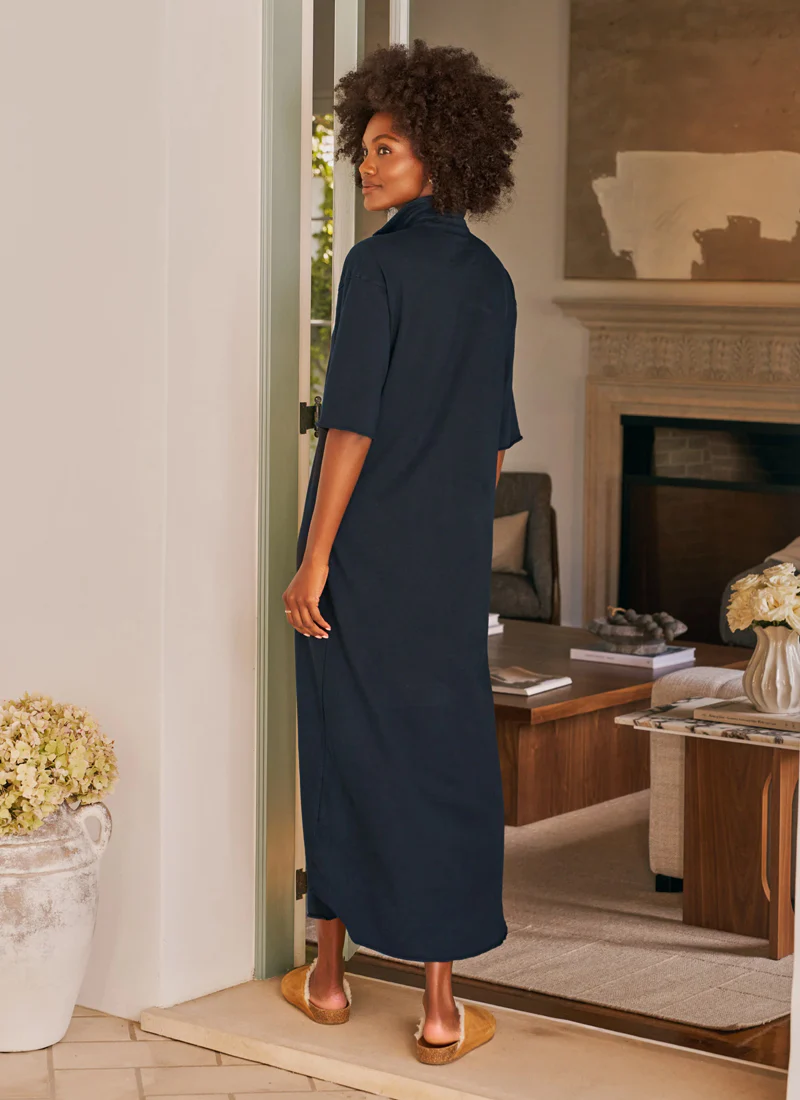 Emma Popover Henley Maxi Dress - Image 2