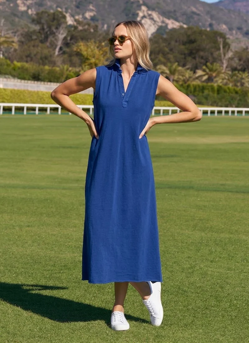 Lily Popover Henley Tank Maxi Dress