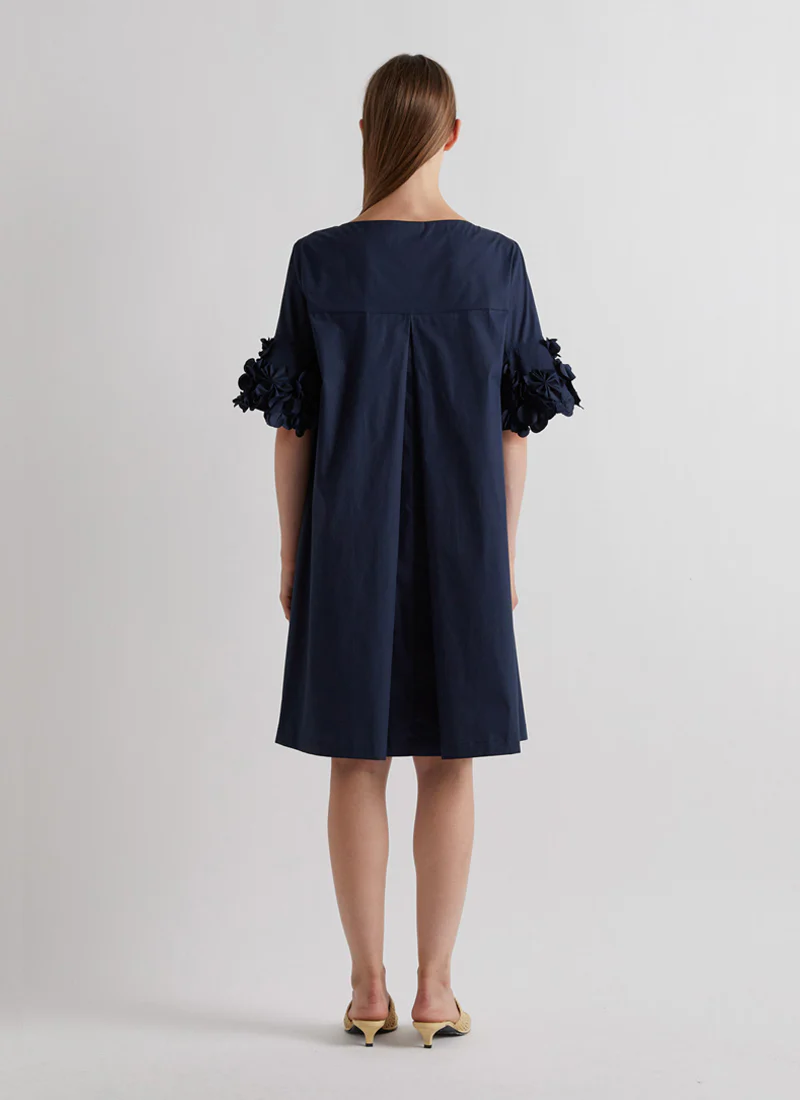 Ruffle Sleeve Knee Length Dress - Image 2