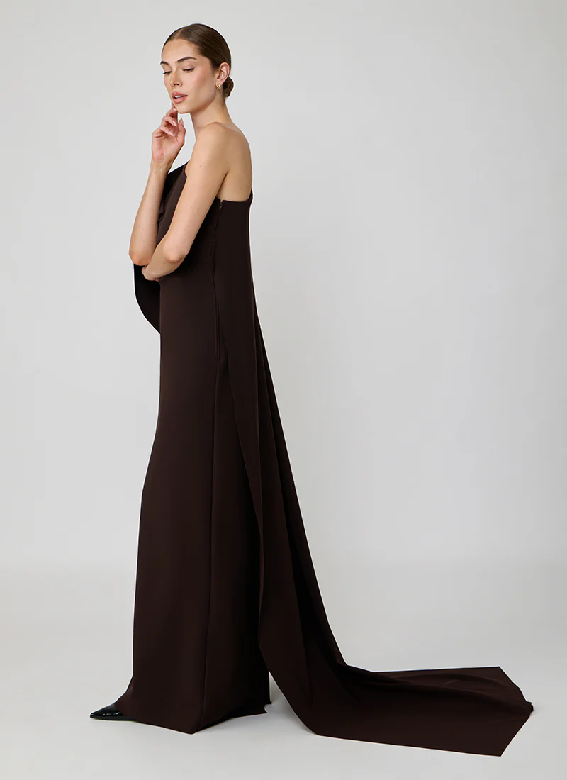 Fabrizio Half Cape Gown - Image 5