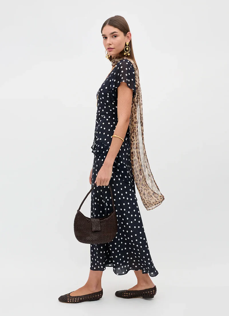 Evie Silk Maxi Dress - Image 5