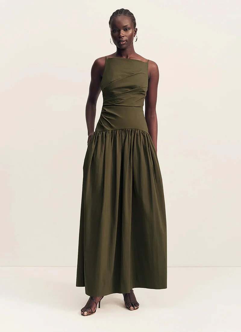 Campbell Square Neck Maxi Dress