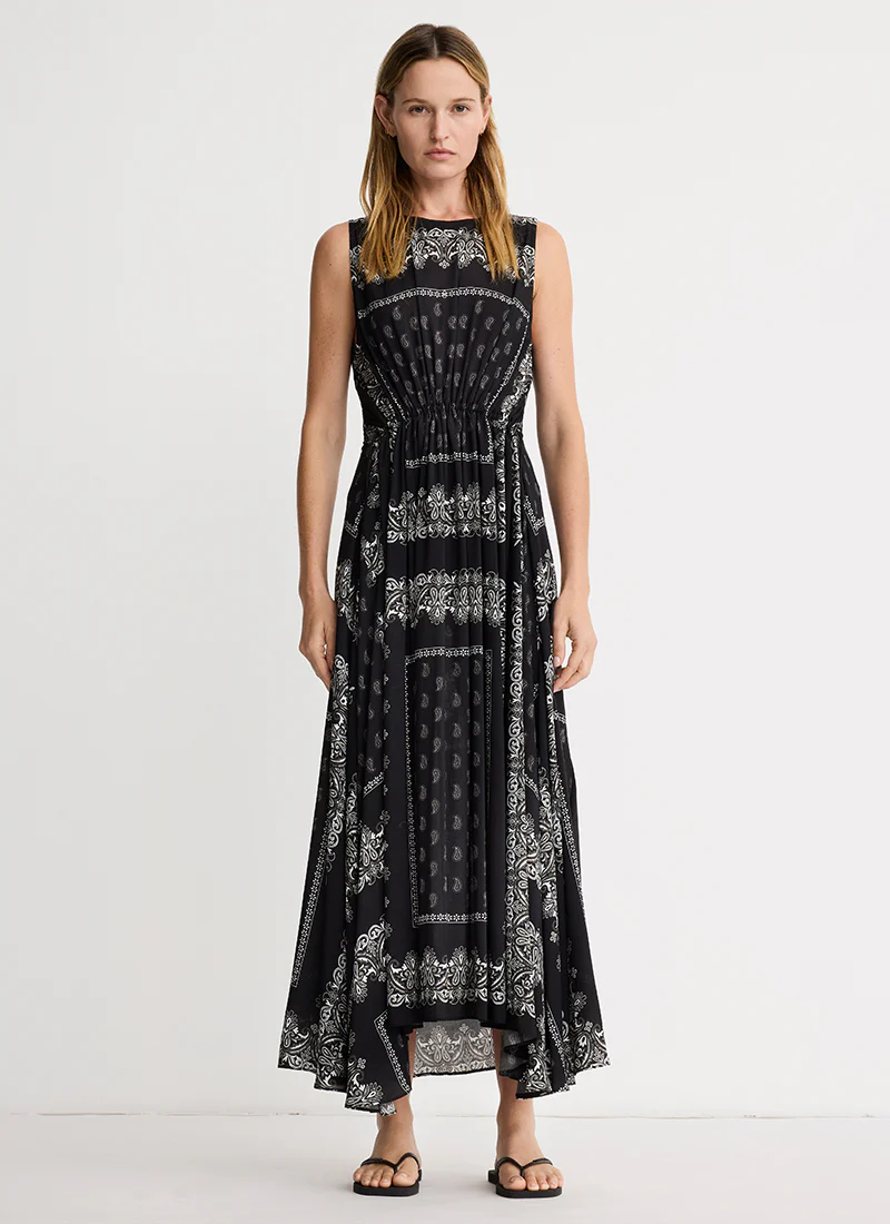 Drawstring Maxi Dress