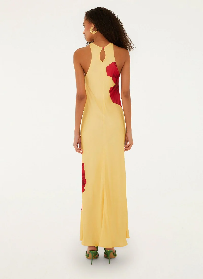 Poppy Flowers Maxi Dress - Image 3