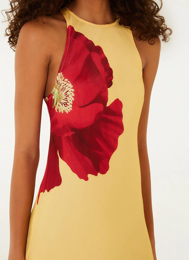 Poppy Flowers Maxi Dress - Image 4