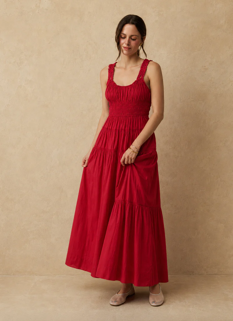 Clover Cotton Midi Dress
