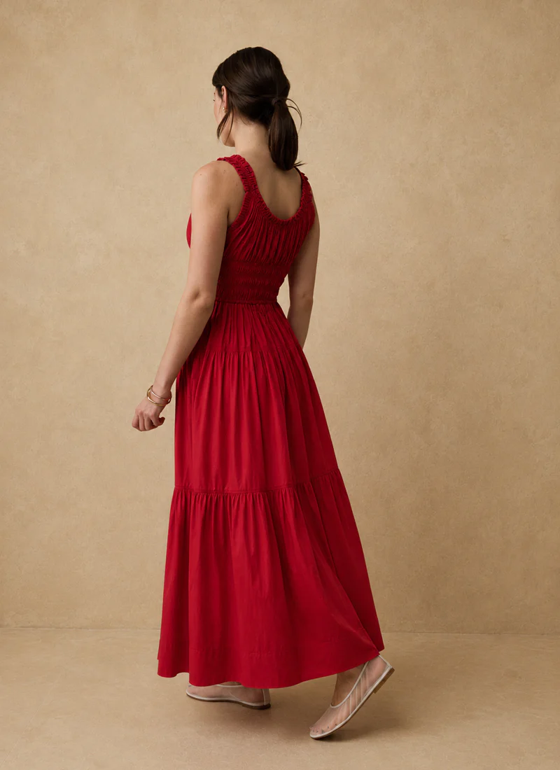 Clover Cotton Midi Dress - Image 2