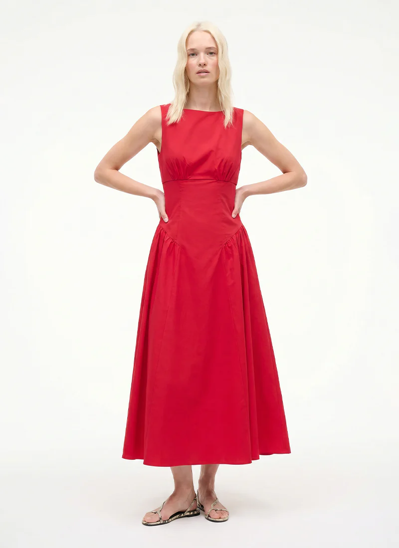 Gwen Cotton Sleeveless Midi Dress