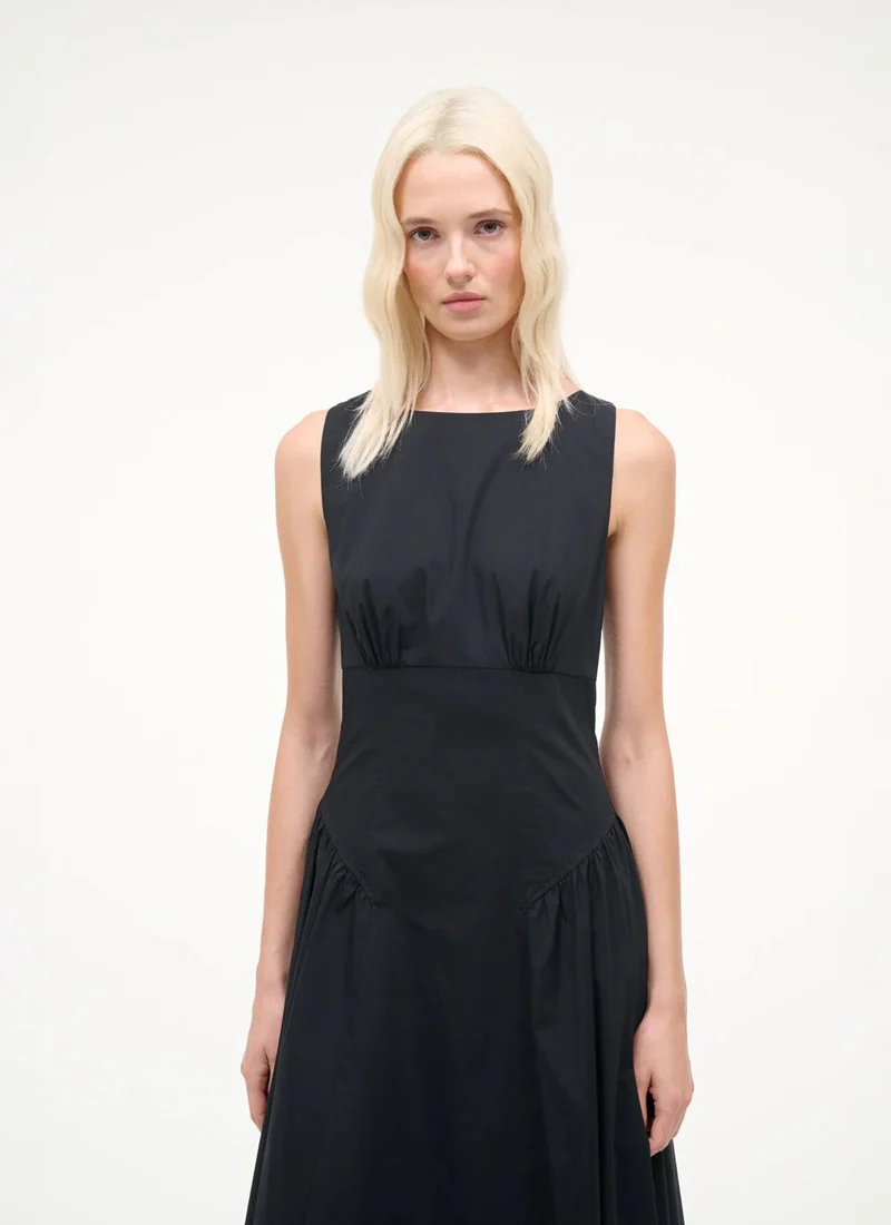 Gwen Cotton Sleeveless Midi Dress - Image 4