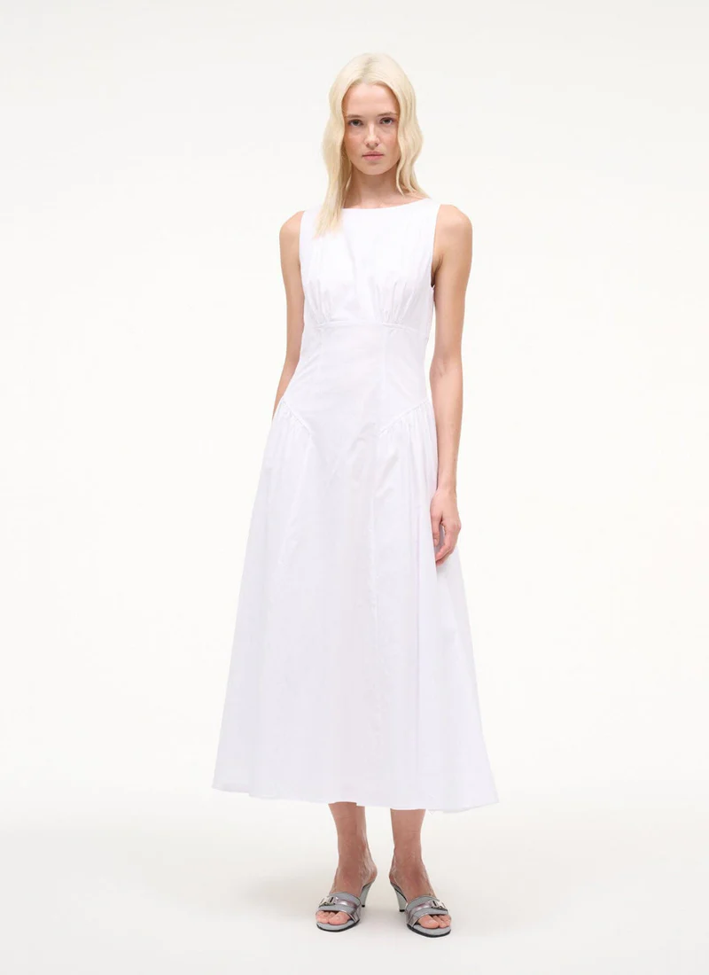 Gwen Cotton Sleeveless Midi Dress