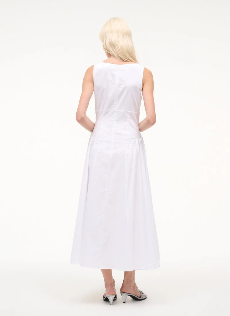 Gwen Cotton Sleeveless Midi Dress - Image 2