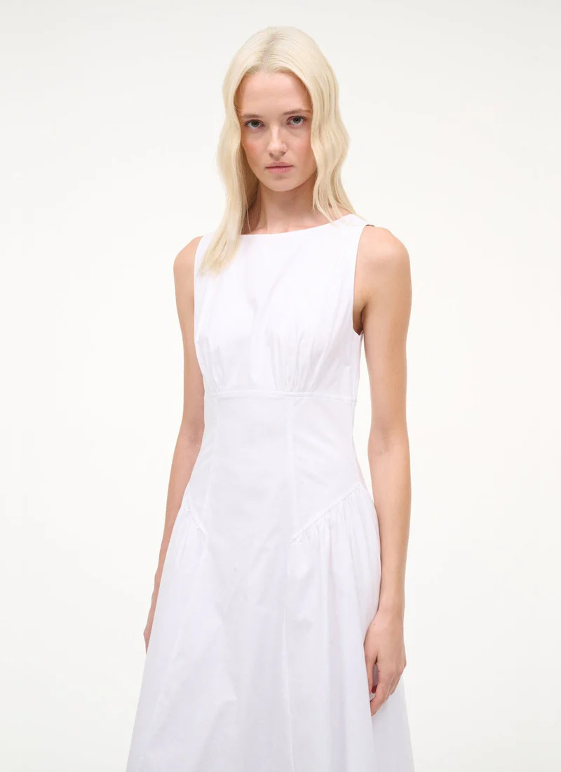 Gwen Cotton Sleeveless Midi Dress - Image 3