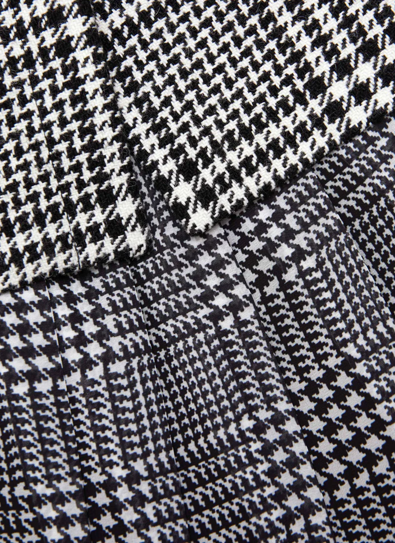 Houndstooth Tailored Midi Dress - Image 7