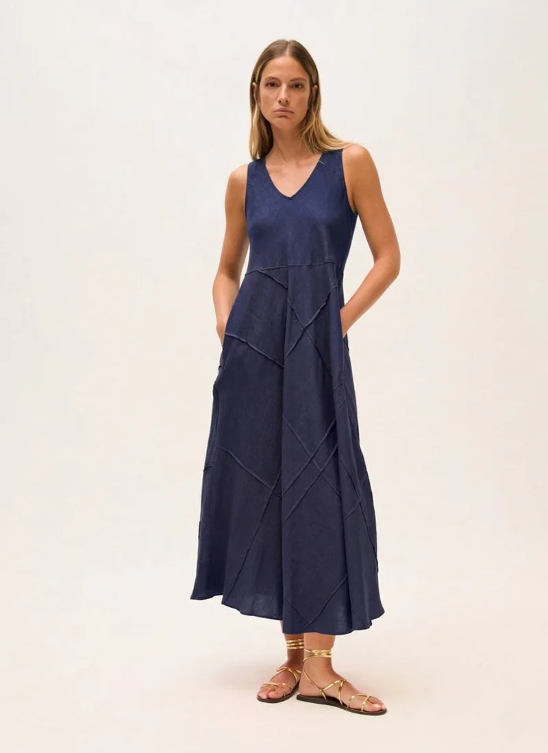 Linen Midi Tank Dress