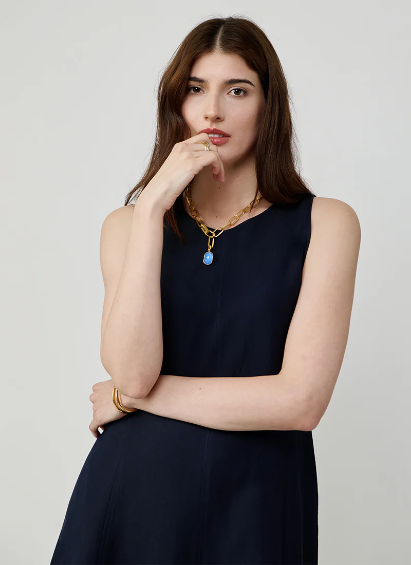 Lucy Sleeveless Midi Dress - Image 3