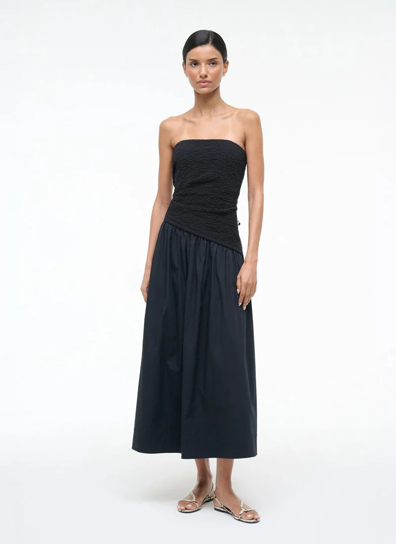 Nia Strapless Midi Dress