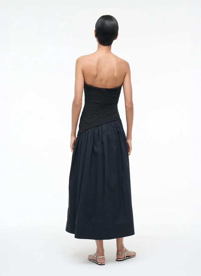 Nia Strapless Midi Dress - Image 2