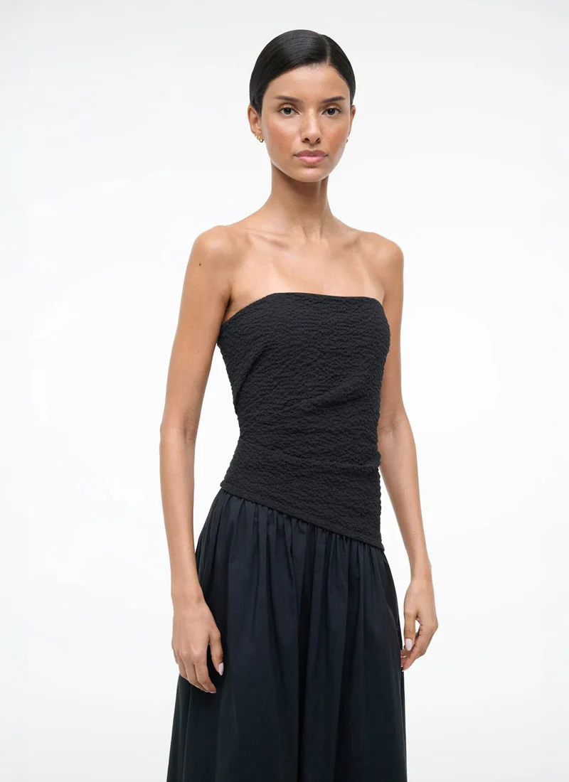 Nia Strapless Midi Dress - Image 3