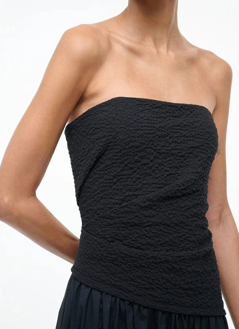 Nia Strapless Midi Dress - Image 4