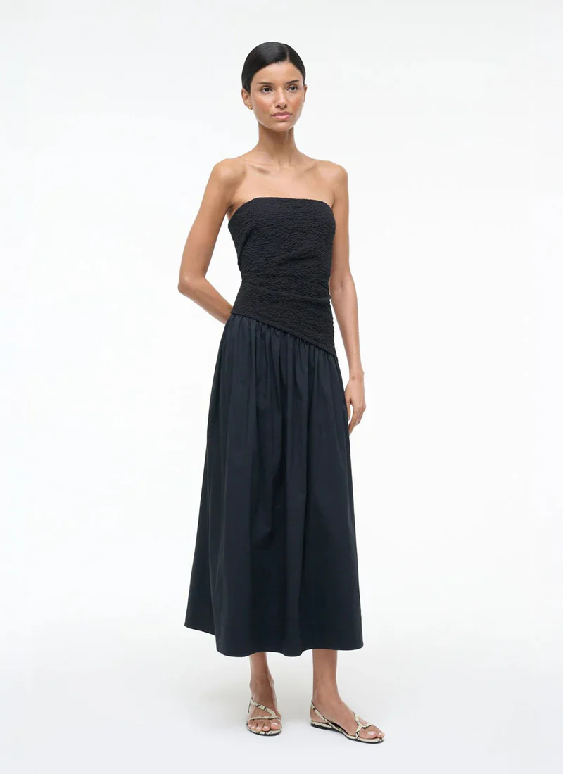 Nia Strapless Midi Dress - Image 5