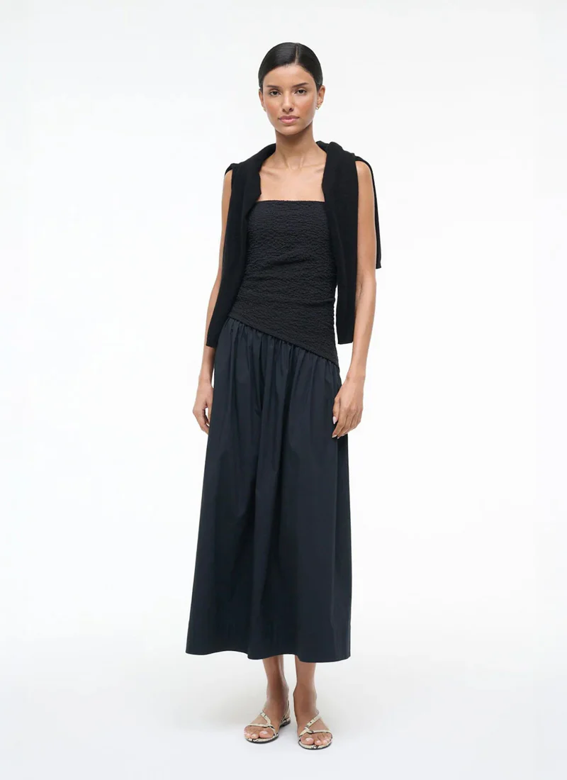 Nia Strapless Midi Dress - Image 6
