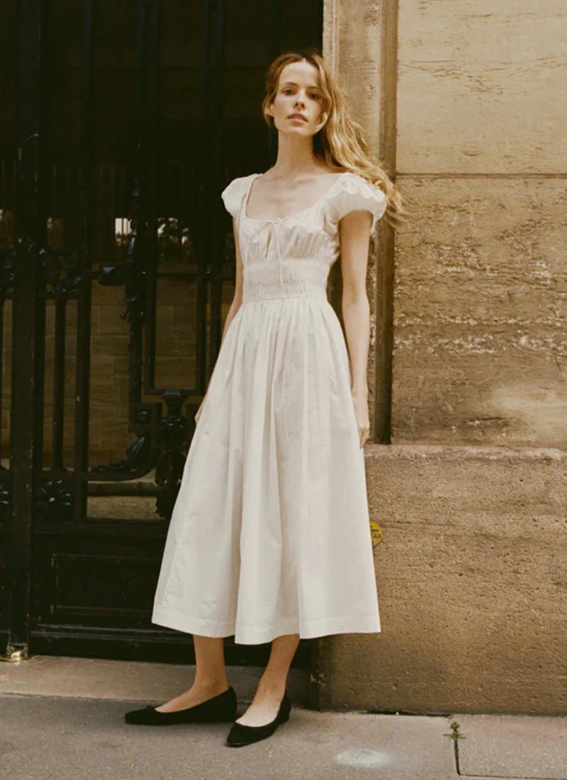 Quinn Cotton Midi Dress - Image 3