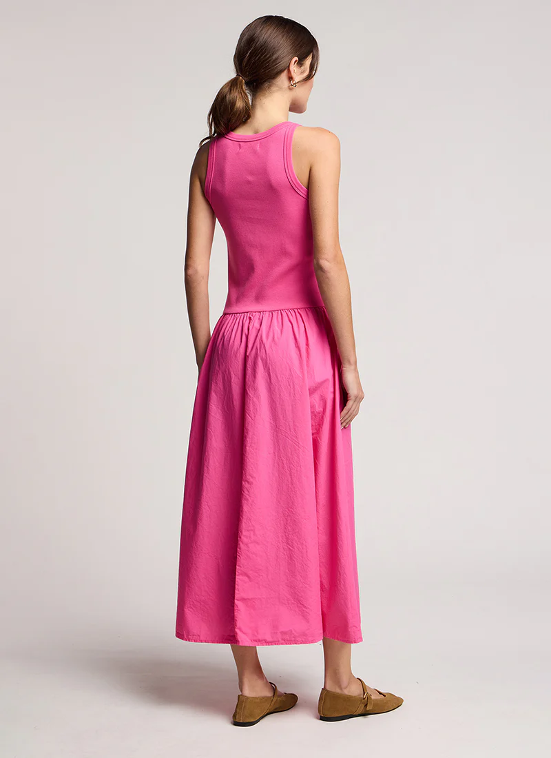 Romilly Rib & Poplin Dress - Image 3