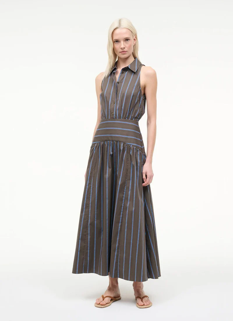 Romy Cotton Sleeveless Midi Dress