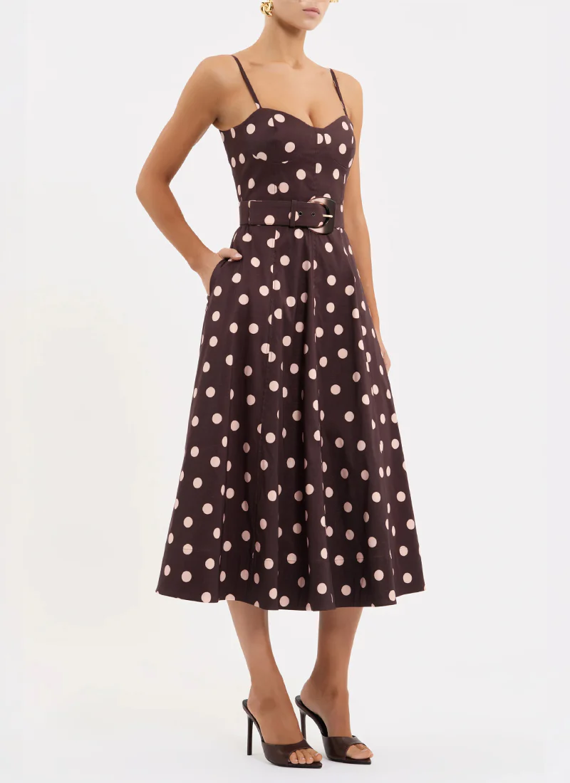 Vivianne Strap Midi Dress - Image 5