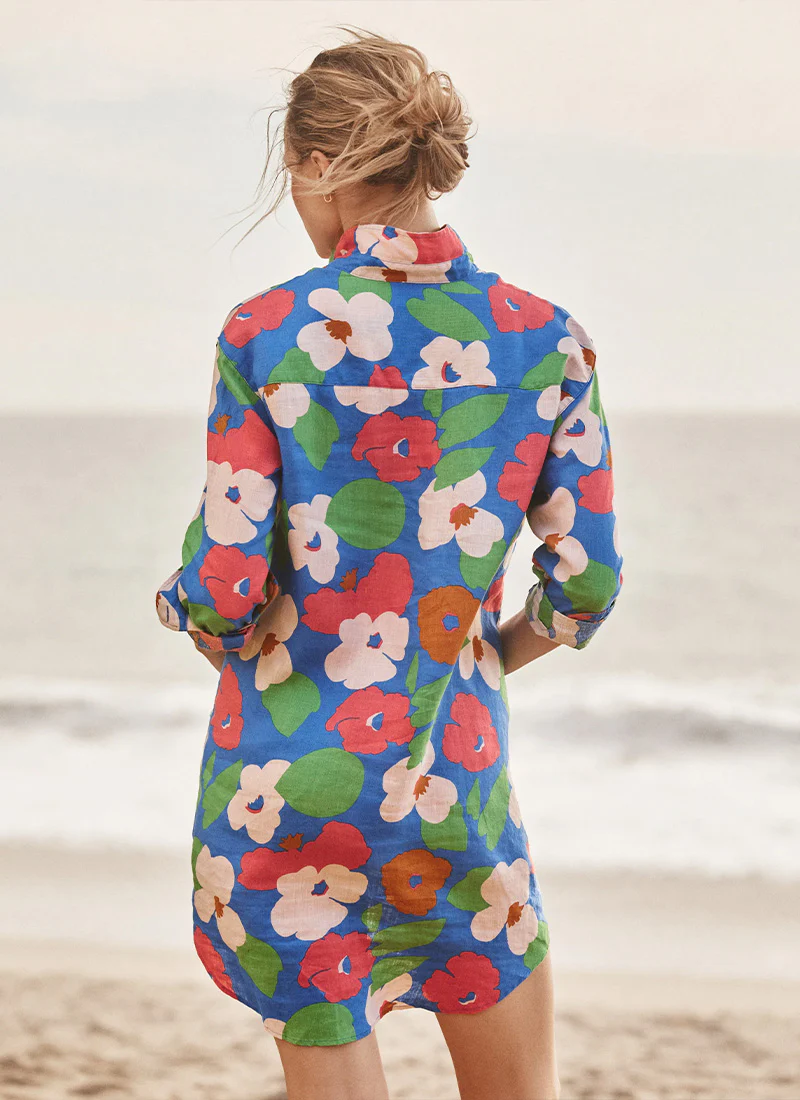 Mary Linen Classic Shirtdress - Image 3