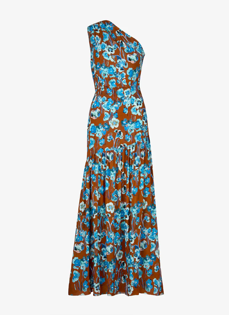 Single Shoulder Maxi Dress - Image 3