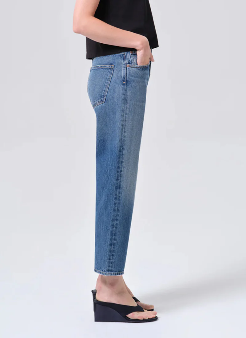90's Crop Mid Rise Straight Jeans - Image 3