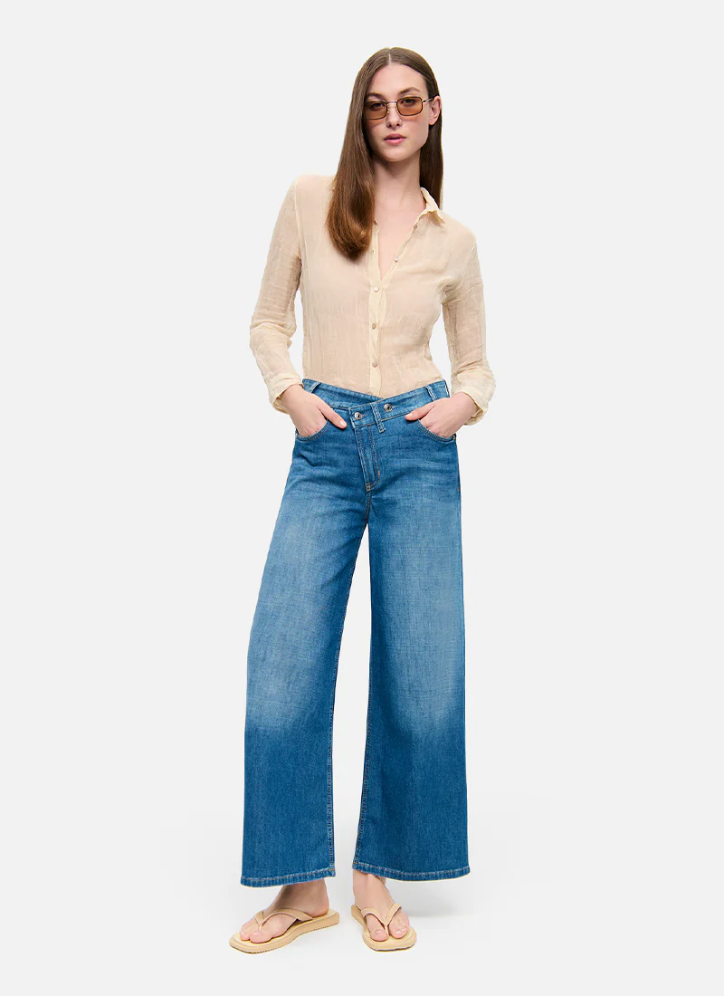 Baggy Asymmetrical Jeans - Image 2