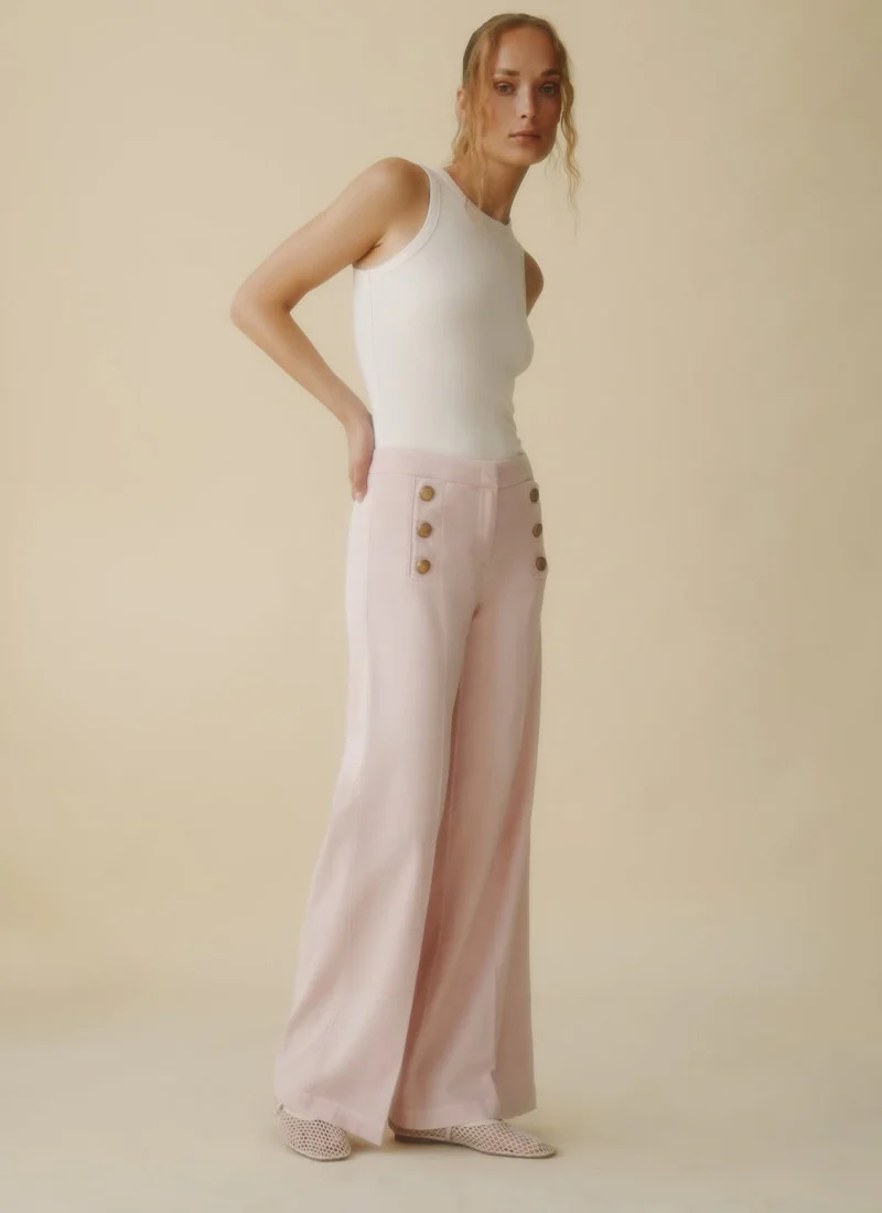Bridget Sailor Button Denim Pant - Image 4